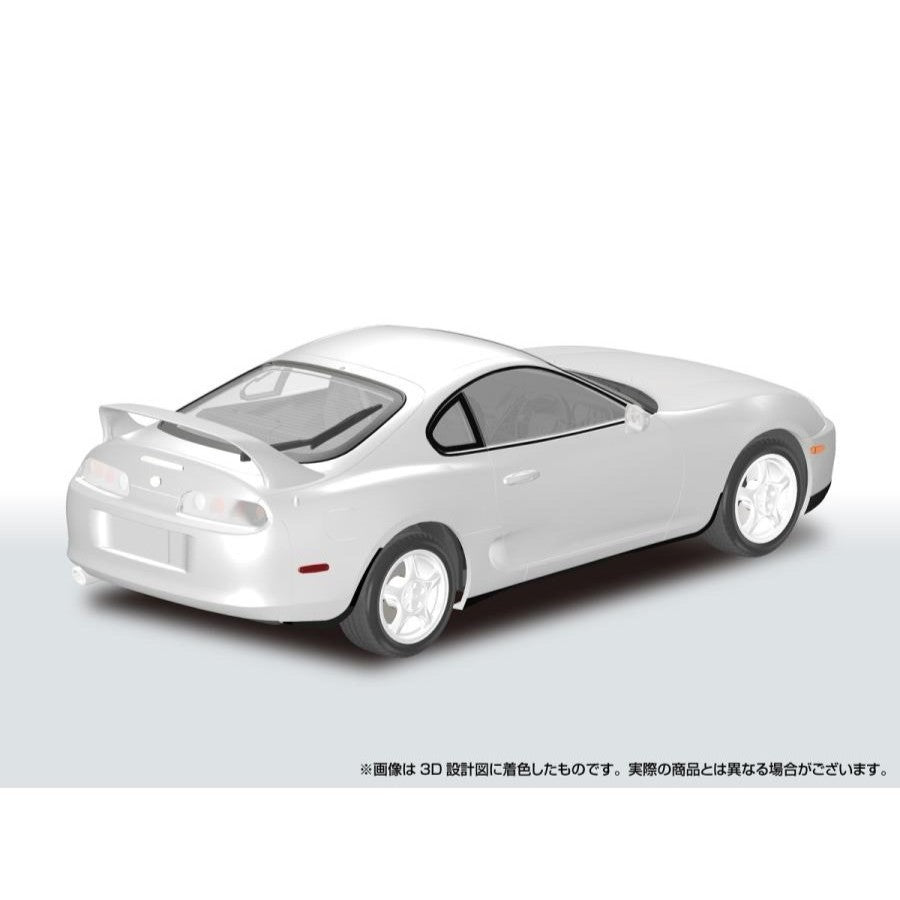 【新品】【お取り寄せ】[PTM] 楽プラ スナップカー No.08-SW 1/24 JZA80 スープラ 1996 スーパーホワイトII プラモデル(067734) アオシマ(20260916)