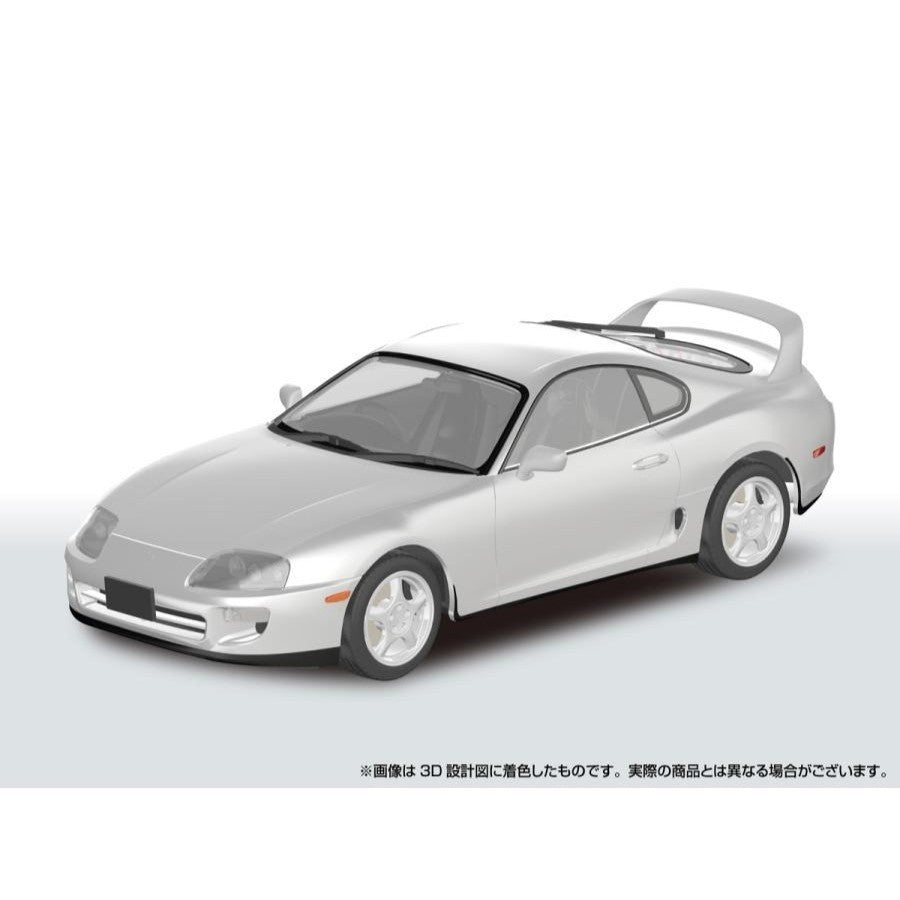 【新品】【お取り寄せ】[PTM] 楽プラ スナップカー No.08-SW 1/24 JZA80 スープラ 1996 スーパーホワイトII プラモデル(067734) アオシマ(20260916)