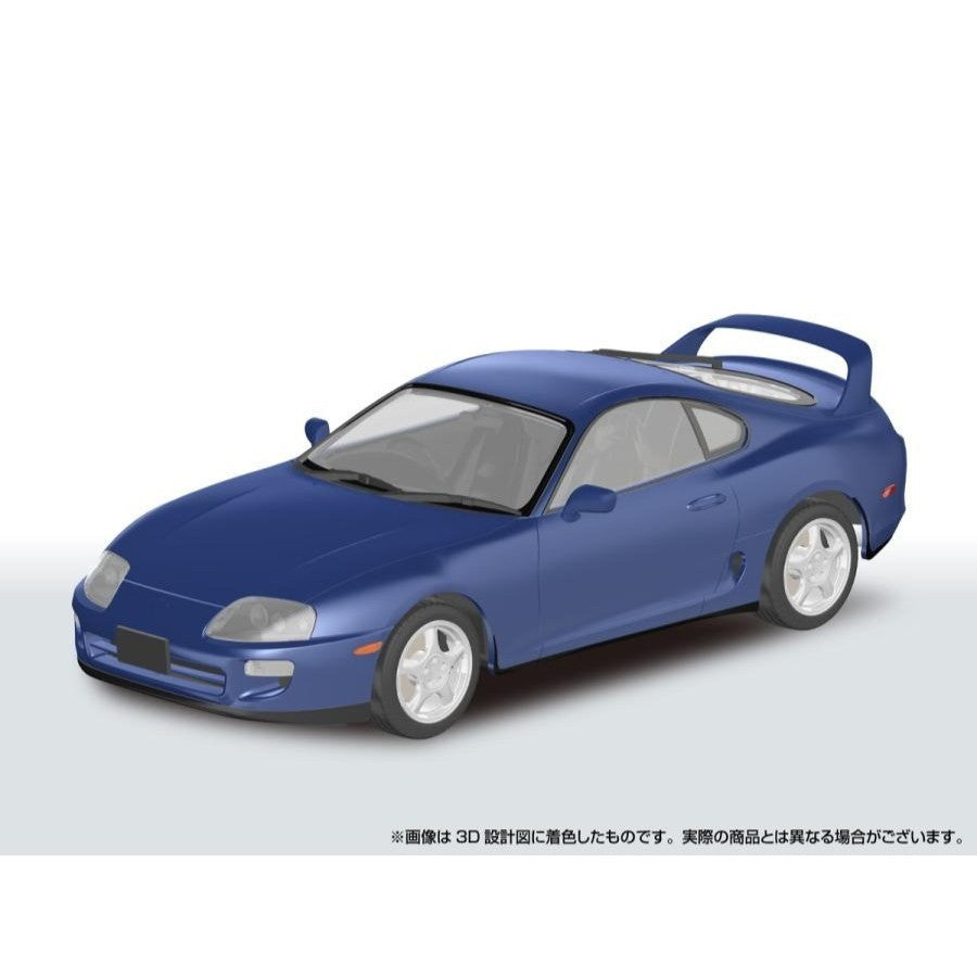 【新品】【お取り寄せ】[PTM] 楽プラ スナップカー No.08-BM 1/24 JZA80 スープラ 1996 ブルーマイカメタリック プラモデル(067741) アオシマ(20260916)