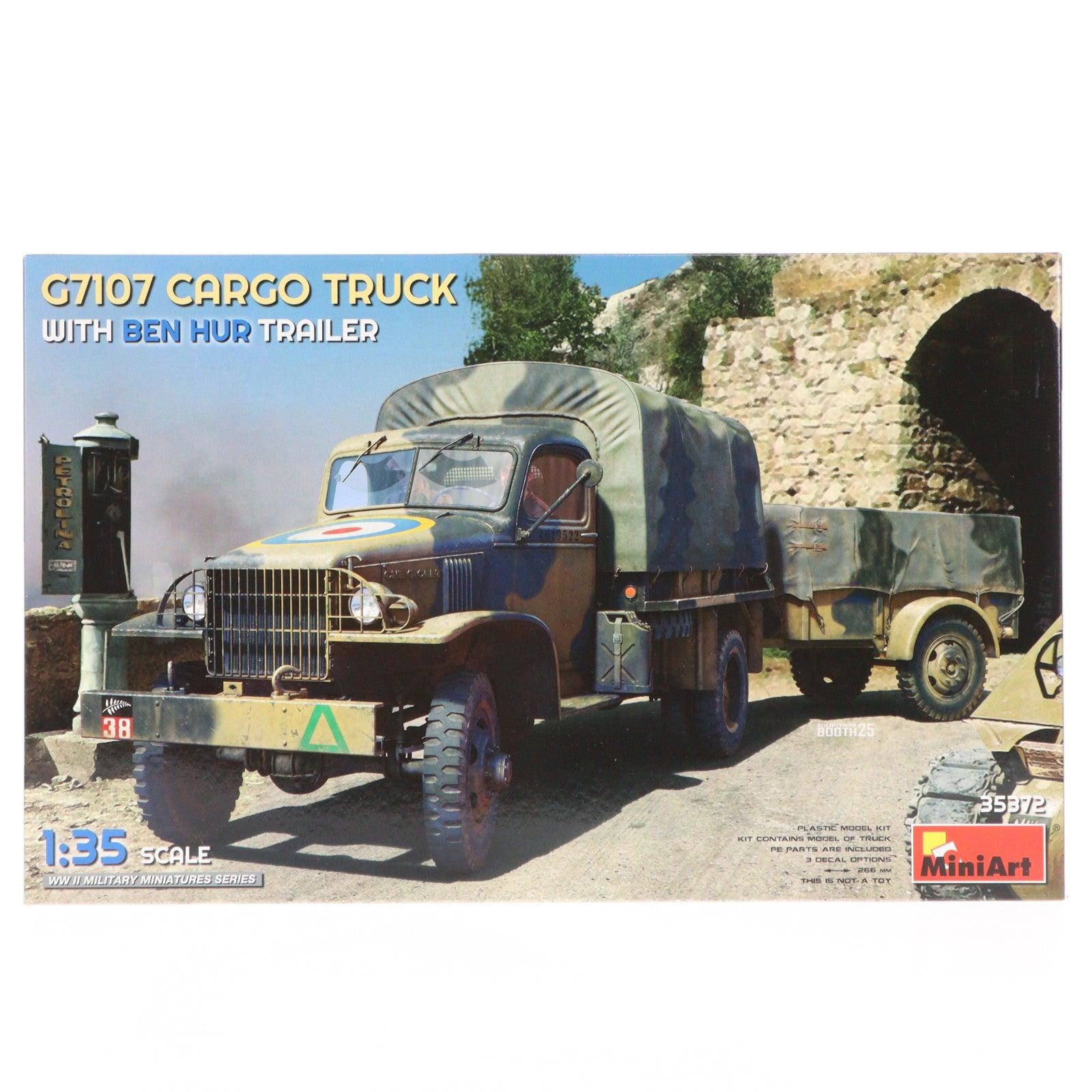 【中古即納】[PTM] 1/35 G7107 貨物トラックw/ベン・ハートレーラー プラモデル(MA35372) Mini Art(ミニアート)(20260228)