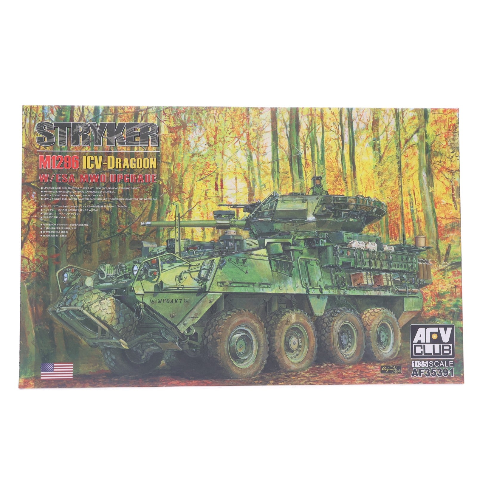 【中古即納】[PTM] 1/35 M1296 ストライカー ICV-D 装甲車 周辺警戒強化仕様 プラモデル(FV35391) AFVクラブ(20251212)