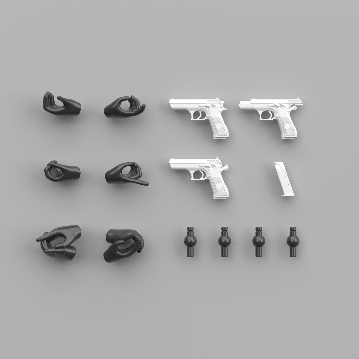 【新品】【お取り寄せ】[PTM] メガミデバイス×Little Armory(リトルアーモリー) LA-OP24 メガミデバイス用銃の持ち手2(ブラック) プラモデル(334835) TOMYTEC(トミーテック)(20260918)