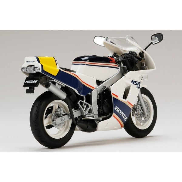 【予約安心出荷】[PTM] HJMバイクシリーズ No3 1/12 Honda NSR50 '89 ロスホワイト×セイシェルナイトブルー プラモデル(HJMB003) ホビージャパン(2026年9月)