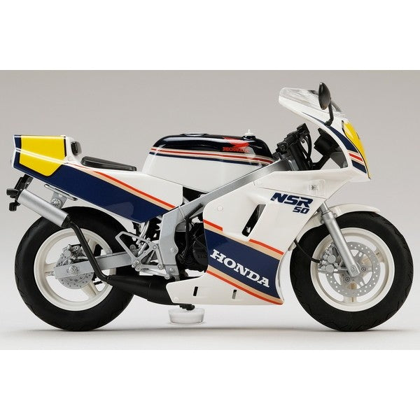 【予約安心出荷】[PTM] HJMバイクシリーズ No3 1/12 Honda NSR50 '89 ロスホワイト×セイシェルナイトブルー プラモデル(HJMB003) ホビージャパン(2026年9月)