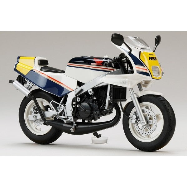 【予約安心出荷】[PTM] HJMバイクシリーズ No3 1/12 Honda NSR50 '89 ロスホワイト×セイシェルナイトブルー プラモデル(HJMB003) ホビージャパン(2026年9月)