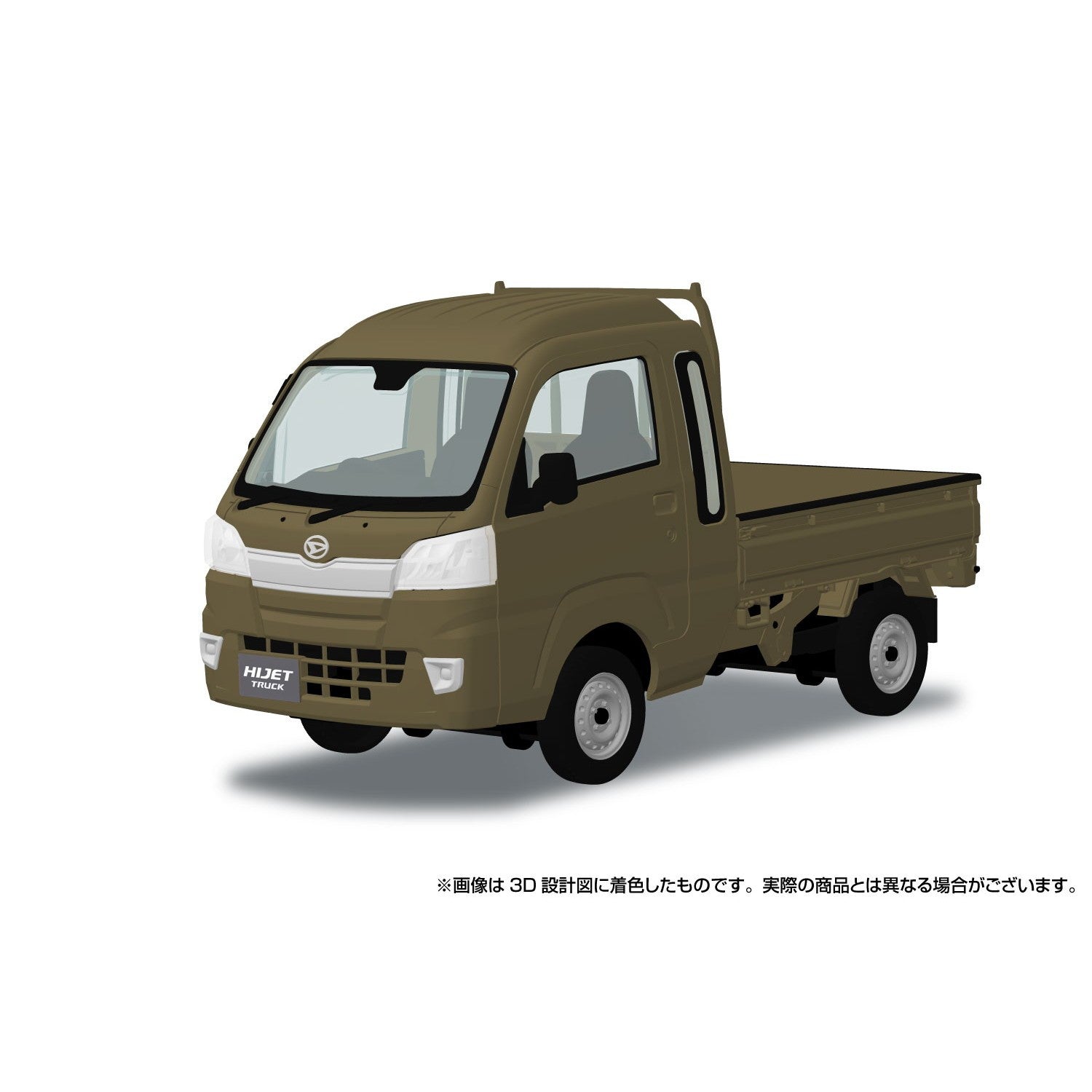 【予約安心出荷】[PTM] 楽プラ スナップキット No.29-OK 1/32 ダイハツ S500P ハイゼット トラック ジャンボ(オフビートカーキメタリック) プラモデル(201947) アオシマ(2026年10月)