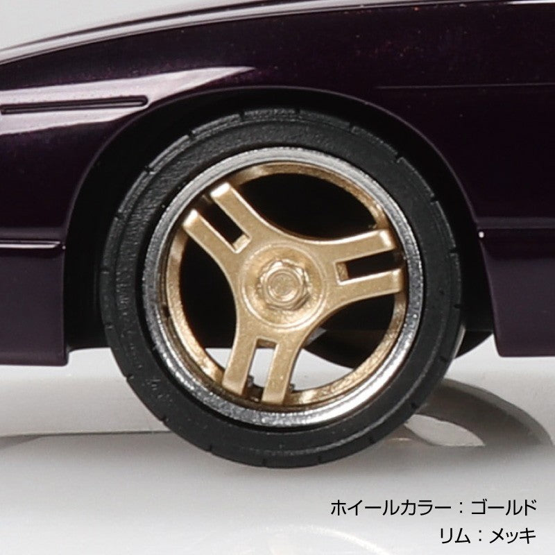 【予約安心出荷】[PTM] 楽プラ スナップキット No.27CU-MP 1/32 ニッサン シルエイティ カスタム(メタリックパープル) プラモデル(206386) アオシマ(2026年10月)