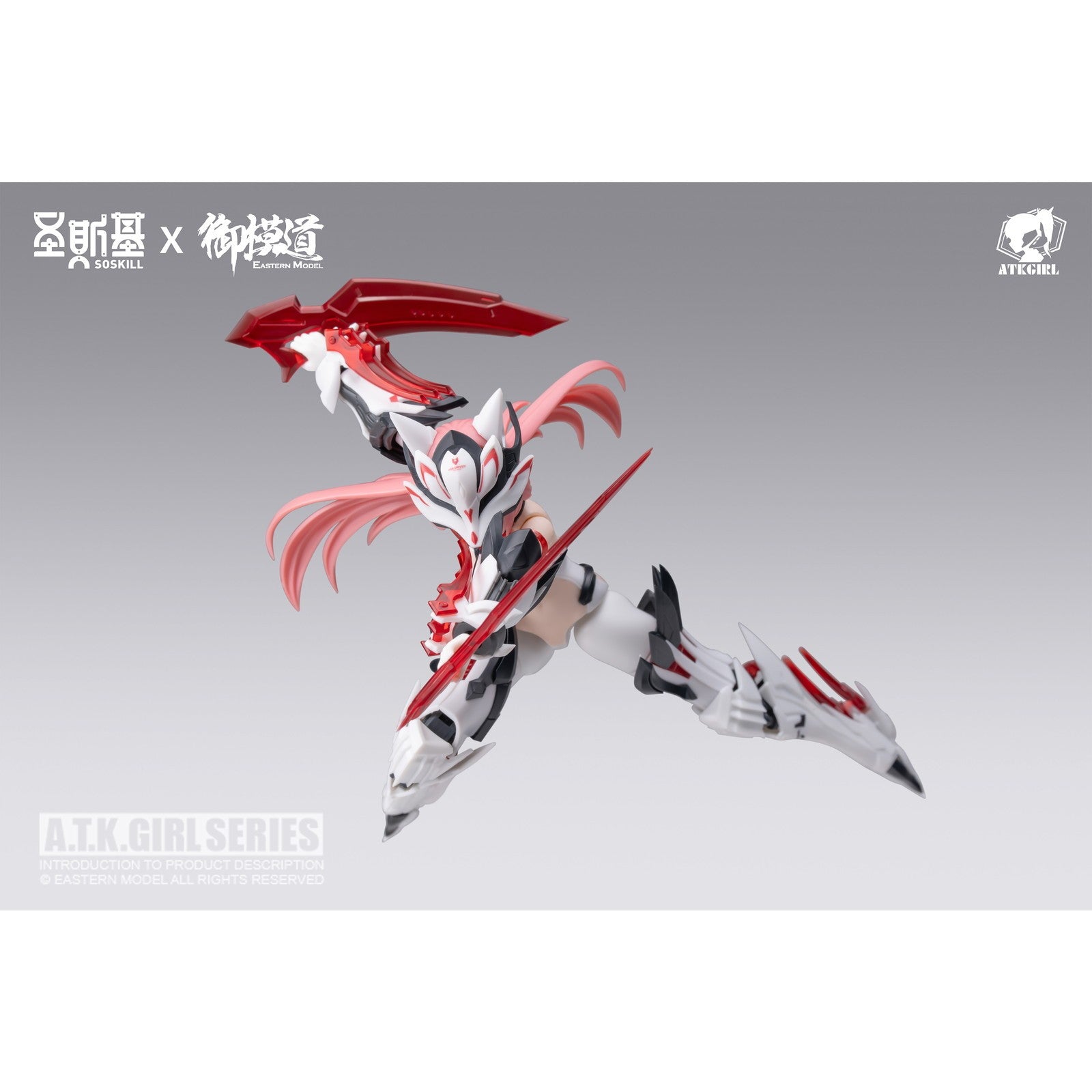 【予約安心出荷】[PTM] ライトピンク髪パーツ&カード付属 A.T.K.GIRL(A.T.Kガール) 1/12 九尾の狐・妲己(だっき) プラスチックモデルキット 豪華版 プラモデル SOSKILL(ソースキル)/御模道(EASTERN MODEL)(2026年9月)