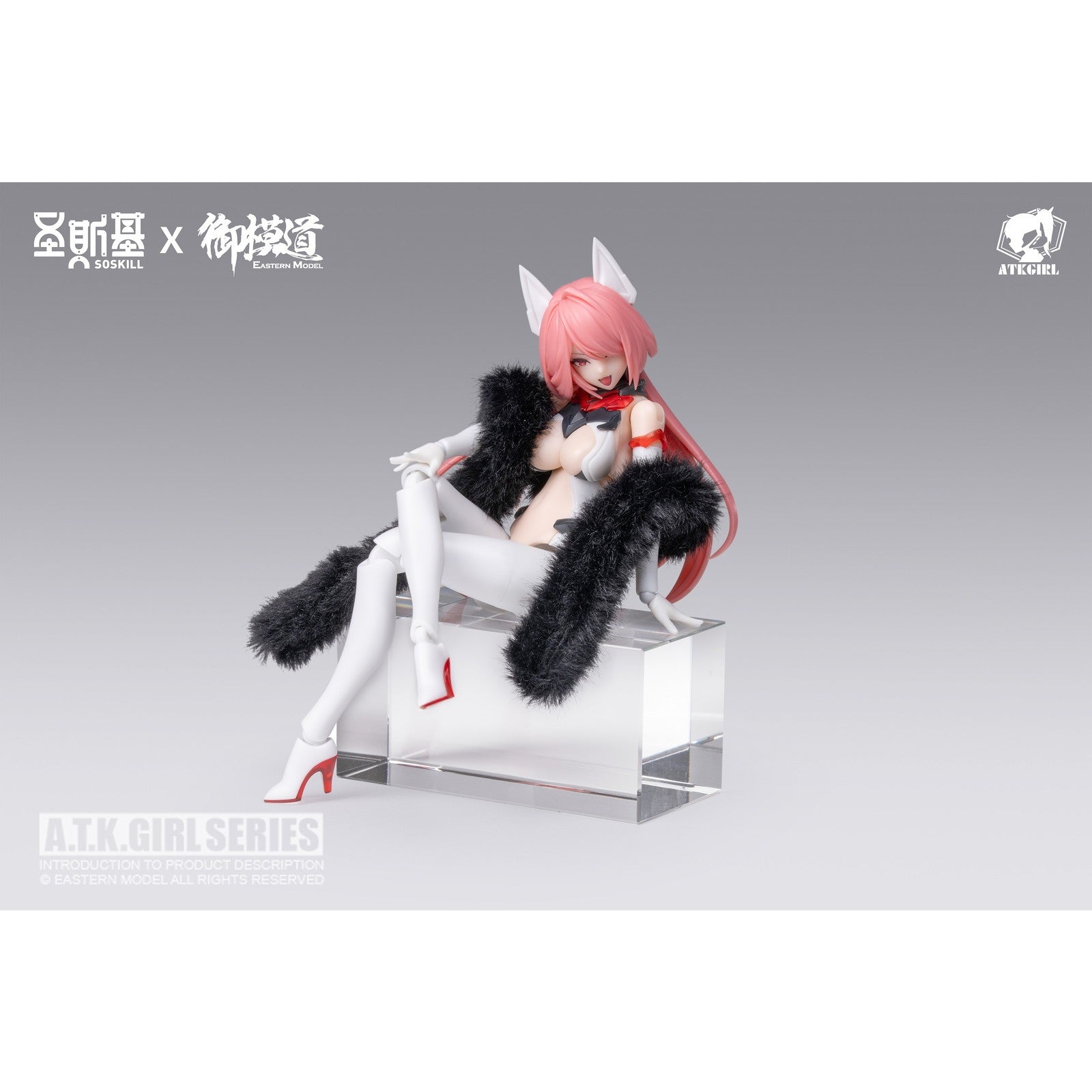 【予約安心出荷】[PTM] ライトピンク髪パーツ&カード付属 A.T.K.GIRL(A.T.Kガール) 1/12 九尾の狐・妲己(だっき) プラスチックモデルキット 豪華版 プラモデル SOSKILL(ソースキル)/御模道(EASTERN MODEL)(2026年9月)