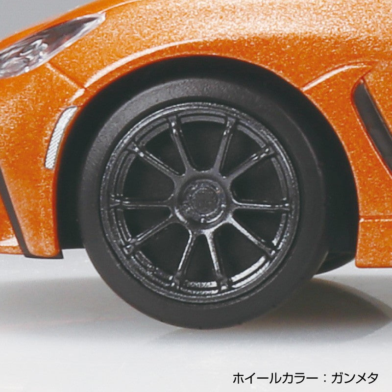 【予約安心出荷】[PTM] 楽プラ スナップキット No.10CU-FO 1/32 トヨタ GR86 2021 カスタムホイール(フレイムオレンジ) プラモデル(206300) アオシマ(2026年11月)