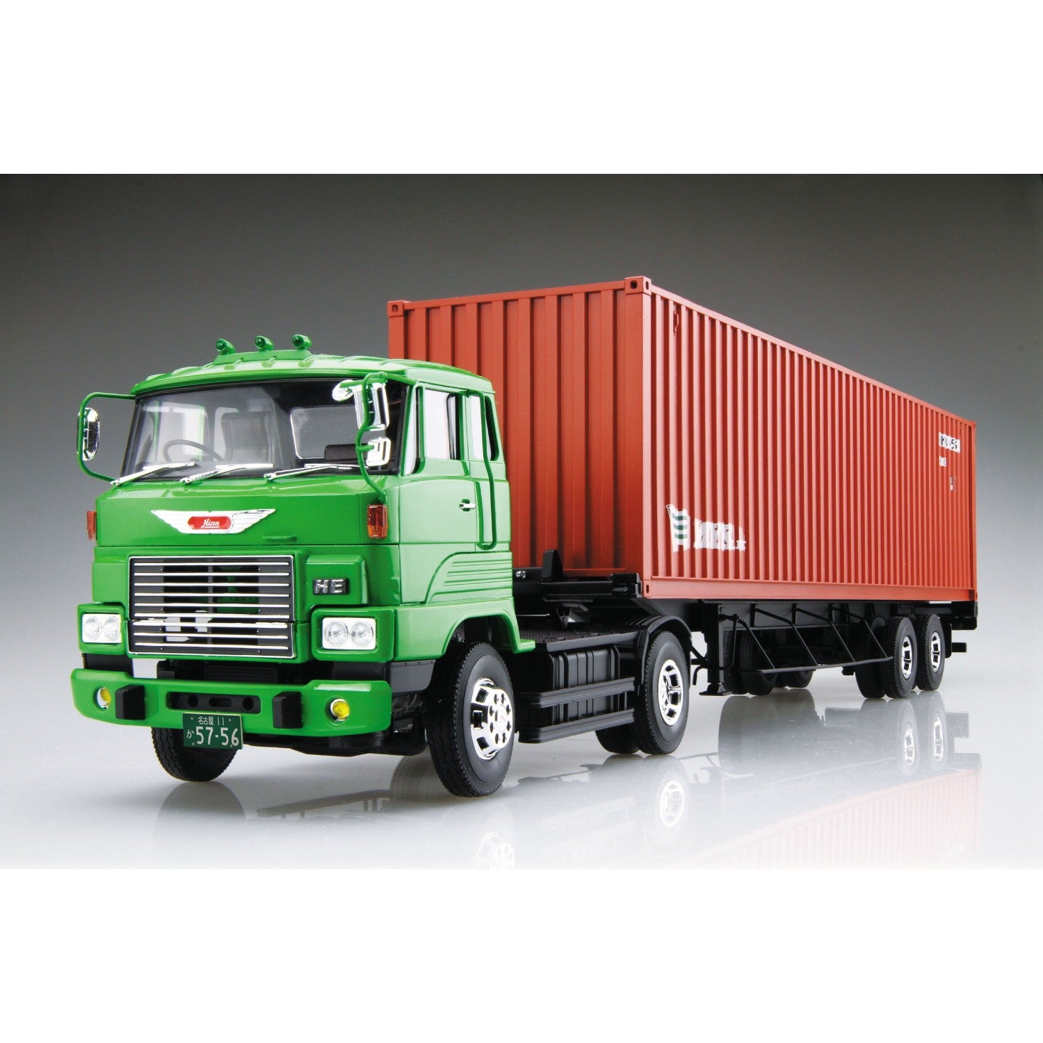 【予約安心出荷】[PTM] (再販) ザ・トラックシリーズ No.2 1/32 日野 HE トレーラ プラモデル(200957) アオシマ(2026年12月)