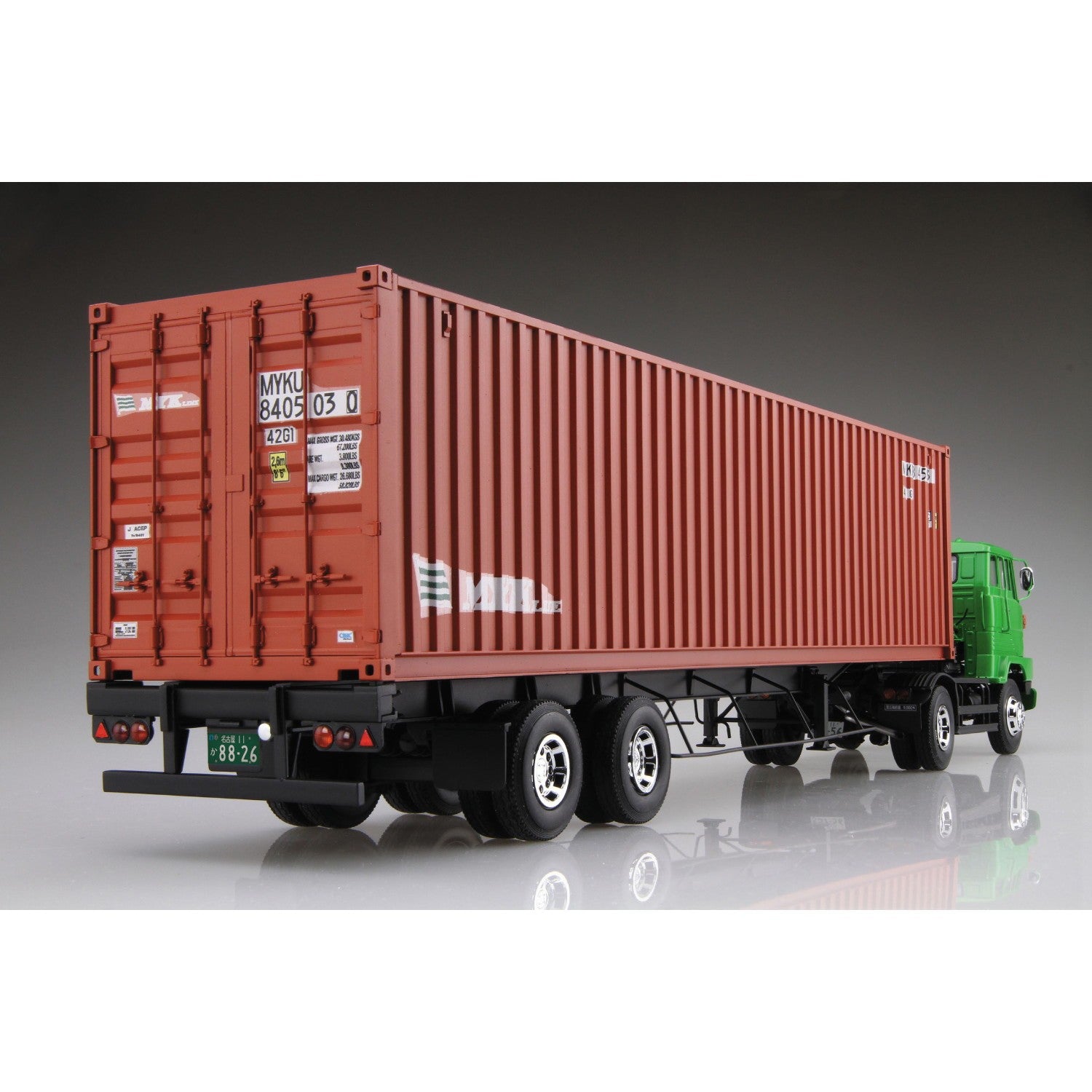 【予約安心出荷】[PTM] (再販) ザ・トラックシリーズ No.2 1/32 日野 HE トレーラ プラモデル(200957) アオシマ(2026年12月)
