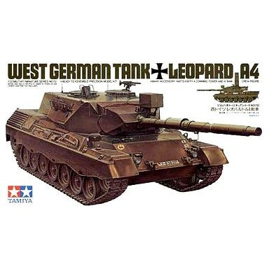 【中古即納】[PTM] ミリタリーミニチュアシリーズ No.112 1/35 西ドイツ・レオパルドA4戦車 ディスプレイモデル プラモデル(35112) タミヤ(19991231)
