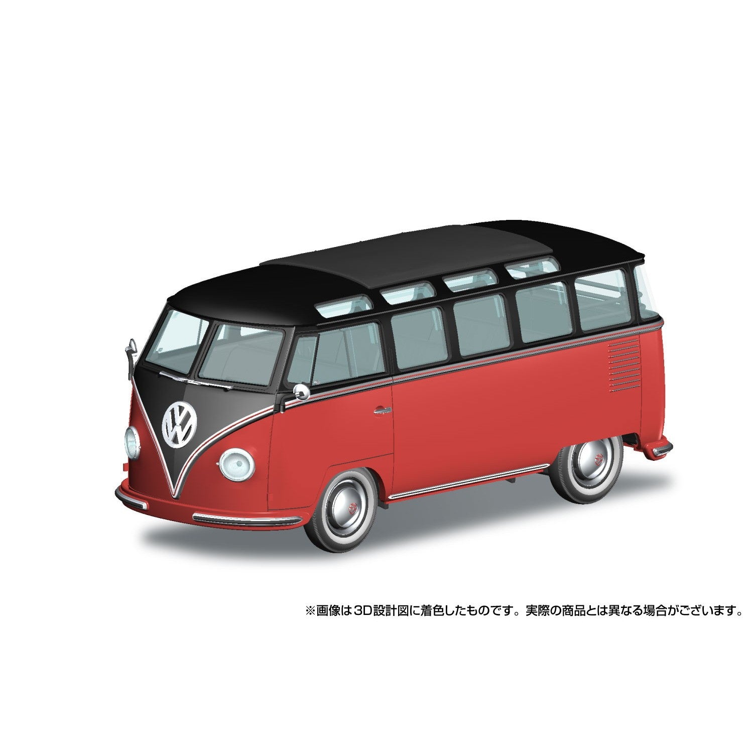 【予約安心出荷】[PTM] 楽プラ スナップキット No.30-BR 1/32 フォルクスワーゲン バス(チェスナットブラウン×シーリングワックスレッド) プラモデル(203590) アオシマ(2026年11月)