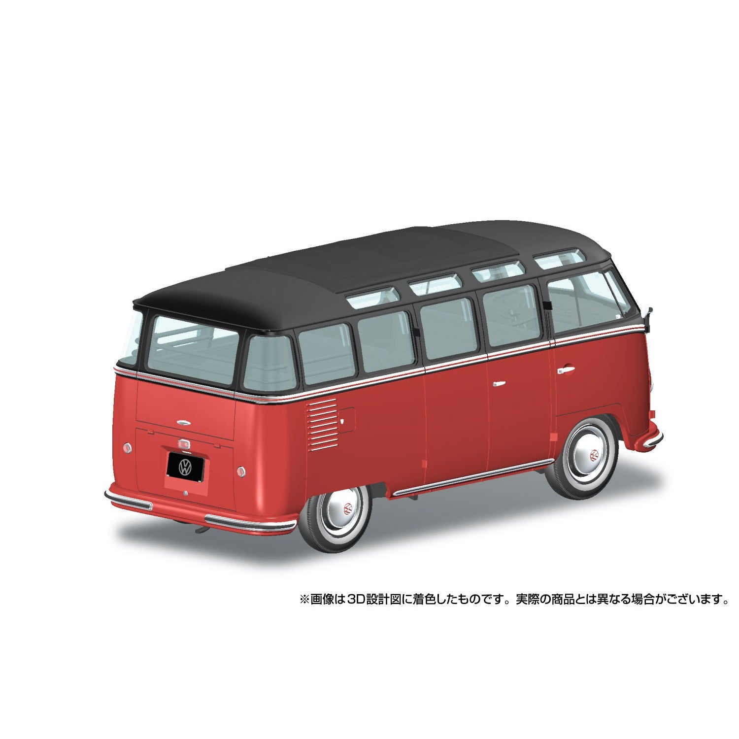 【予約安心出荷】[PTM] 楽プラ スナップキット No.30-BR 1/32 フォルクスワーゲン バス(チェスナットブラウン×シーリングワックスレッド) プラモデル(203590) アオシマ(2026年11月)