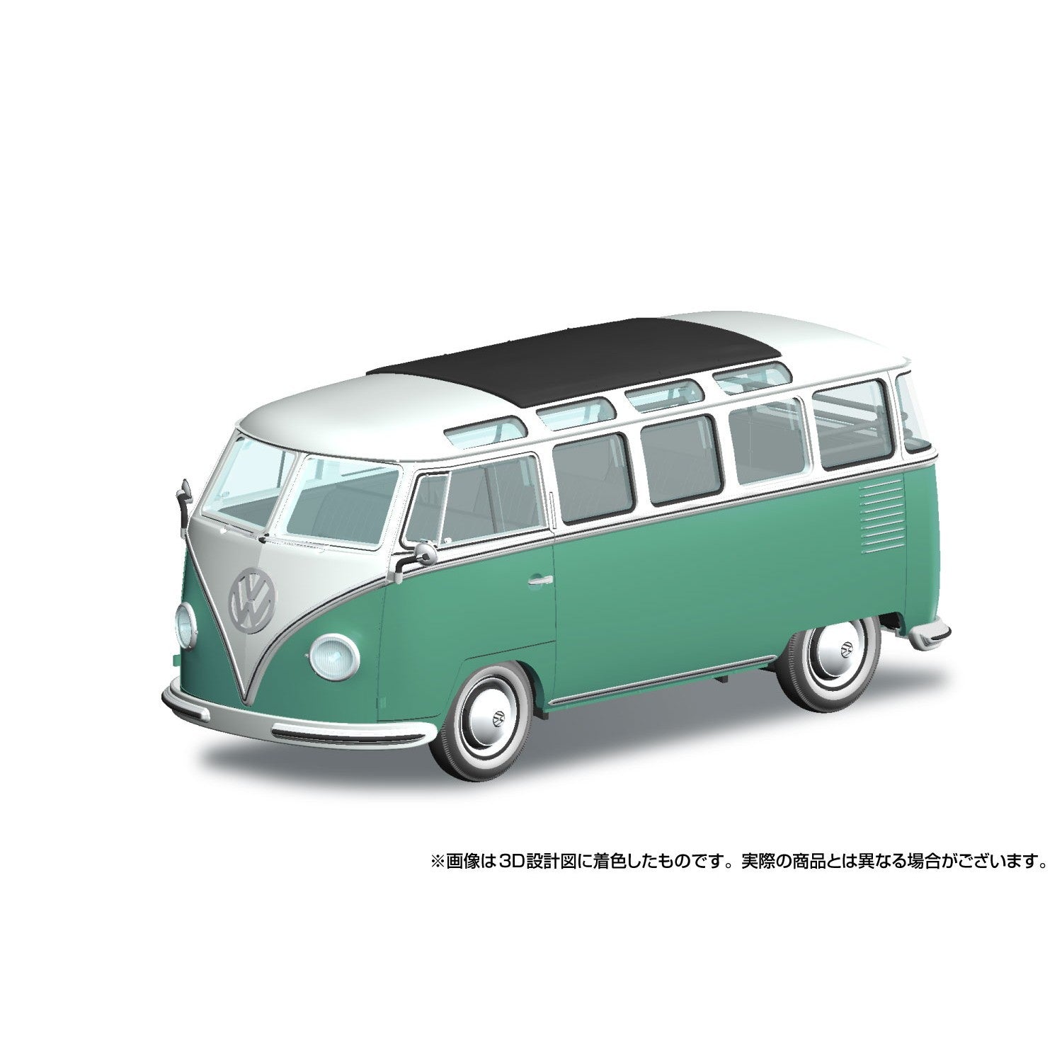 【予約安心出荷】[PTM] 楽プラ スナップキット No.30-WT 1/32 フォルクスワーゲン バス(ブルーホワイト×ターコイズ) プラモデル(203606) アオシマ(2026年11月)