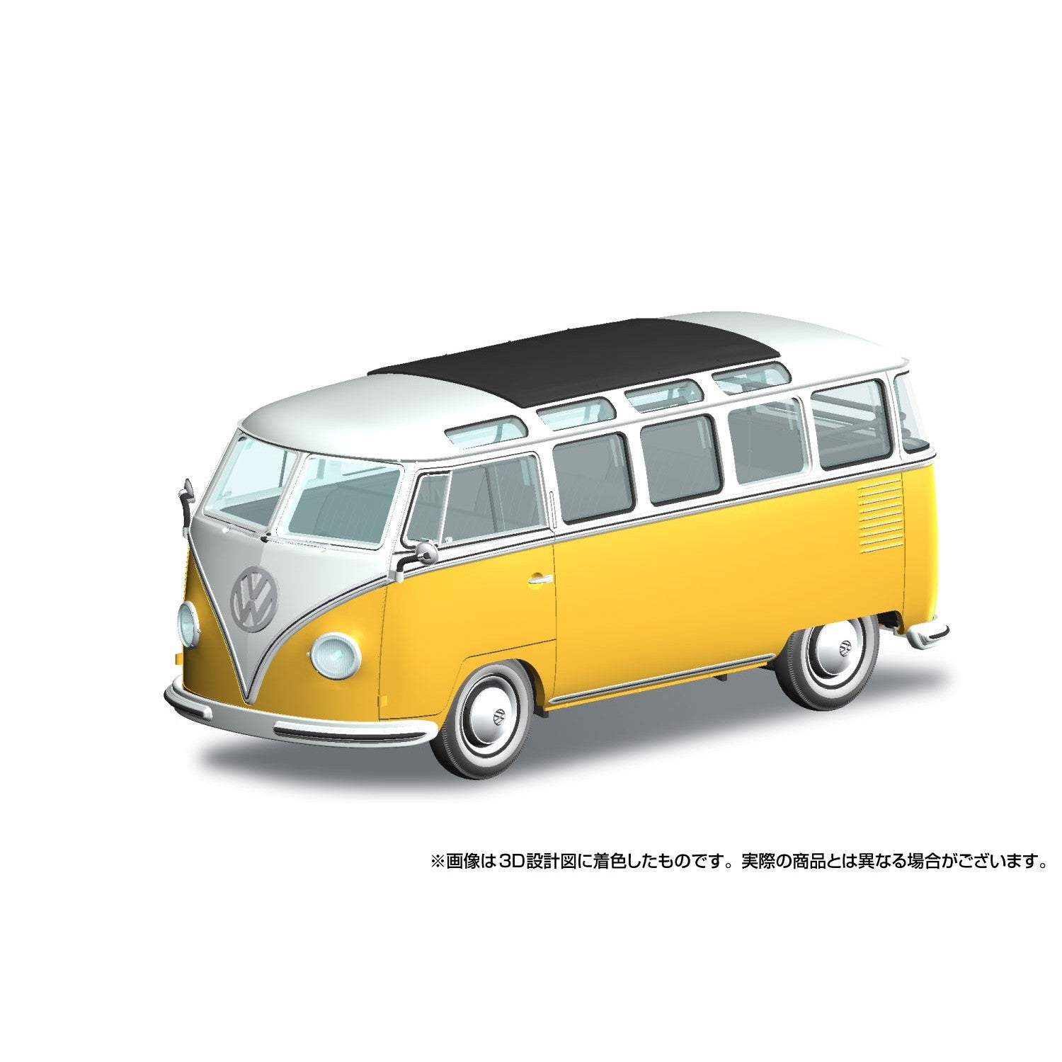 【予約安心出荷】[PTM] 楽プラ スナップキット No.30-WY 1/32 フォルクスワーゲン バス(ホワイト×イエロー) プラモデル(203613) アオシマ(2026年11月)