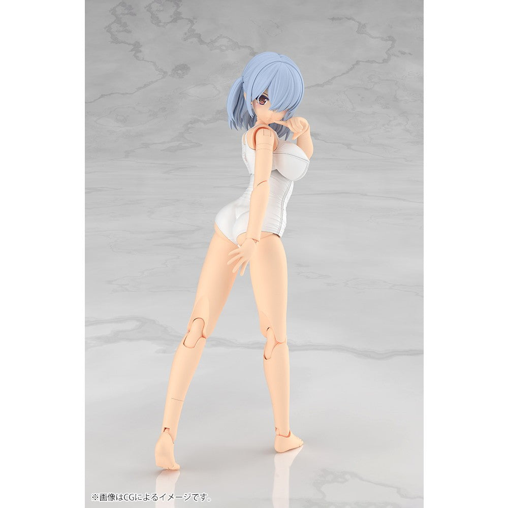 【予約安心出荷】[PTM] フレームアームズ・ガール ミヅキ School Swimsuits ホワイトVer. プラモデル(FG201) コトブキヤ(2027年3月)