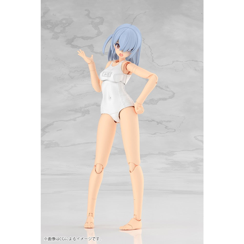 【予約安心出荷】[PTM] フレームアームズ・ガール ミヅキ School Swimsuits ホワイトVer. プラモデル(FG201) コトブキヤ(2027年3月)