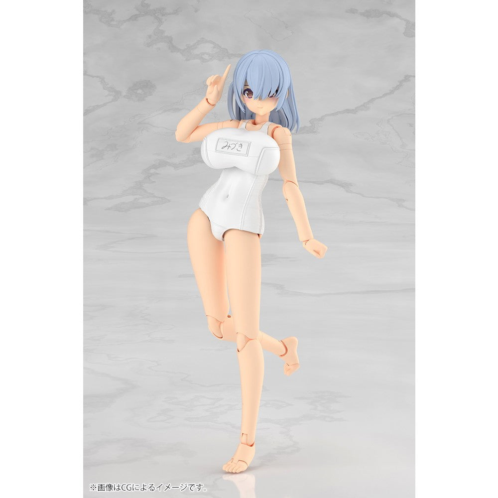 【予約安心出荷】[PTM] フレームアームズ・ガール ミヅキ School Swimsuits ホワイトVer. プラモデル(FG201) コトブキヤ(2027年3月)