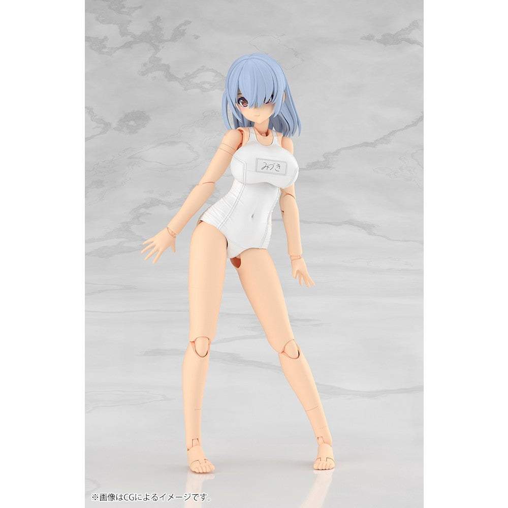 【予約安心出荷】[PTM] フレームアームズ・ガール ミヅキ School Swimsuits ホワイトVer. プラモデル(FG201) コトブキヤ(2027年3月)