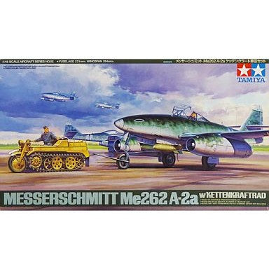 【中古即納】[PTM] 傑作機シリーズ No.82 1/48 メッサーシュミット Me262 ケッテンクラート牽引セット プラモデル(61082) タミヤ(20220328)