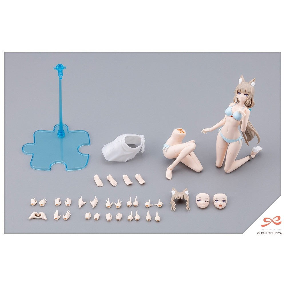 【予約安心出荷】[PTM] 創彩少女庭園 1/10 けもみみエミュレータさん【水着】 プラモデル(JK112) コトブキヤ(2027年2月)