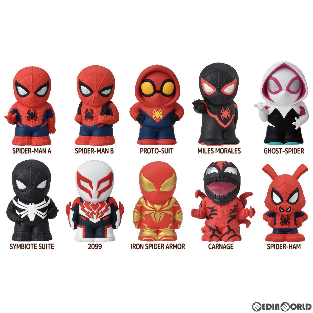 【新品即納】[SFT] (BOX) スパイダーマン ソフビパペットマスコット ソフビフィギュア(10個) エンスカイ(20230131)