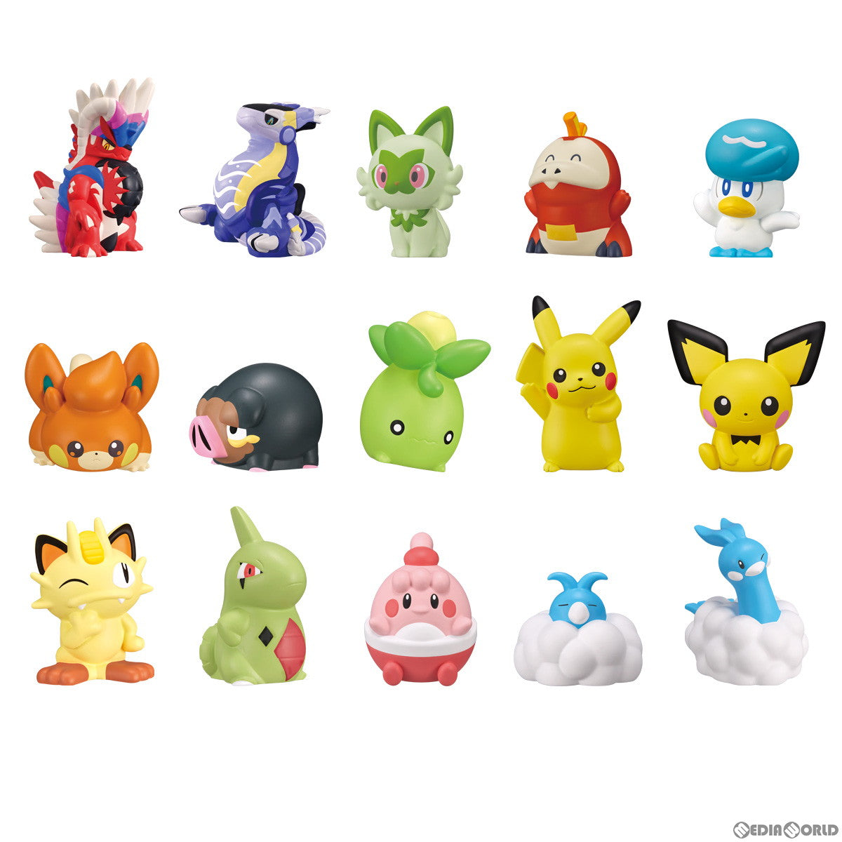 【新品即納】[SFT] (BOX) (食玩) ポケモンキッズ パルデア地方編 ポケットモンスター ソフビフィギュア(24個) バンダイ(20230529)