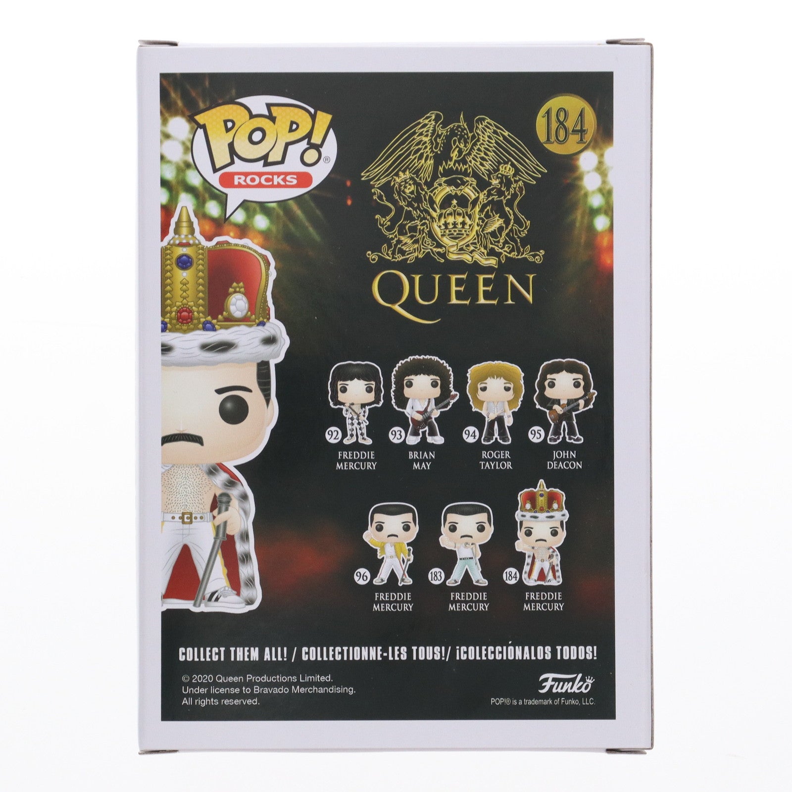 【中古即納】[SFT] POP! ROCKS 184 クィーン フレディ・マーキュリー キングVer. QUEEN(クイーン) 完成品 ソフビフィギュア FUNKO(ファンコ)(20201231)