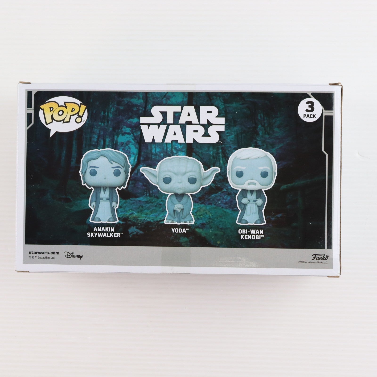【中古即納】[SFT] POP! スター・ウォーズ アナキン・スカイウォーカー&ヨーダ&オビ＝ワン・ケノービ(エンドア) 3パックセット STAR WARS 完成品 ソフビフィギュア FUNKO(ファンコ)(20230131)