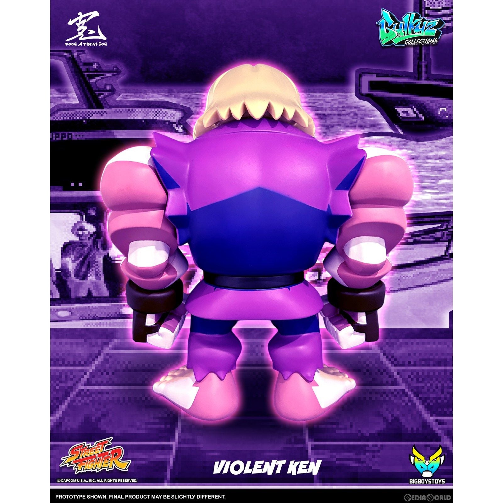 新品即納】[SFT]Bulkyz Collections Violent Ken(洗脳されたケン) STREET FIGHTER(ストリートファイター)  完成品 ソフビフィギュア(AX-0296) BigBoysToys(ビッグボーイズトイズ)/アルファマックス