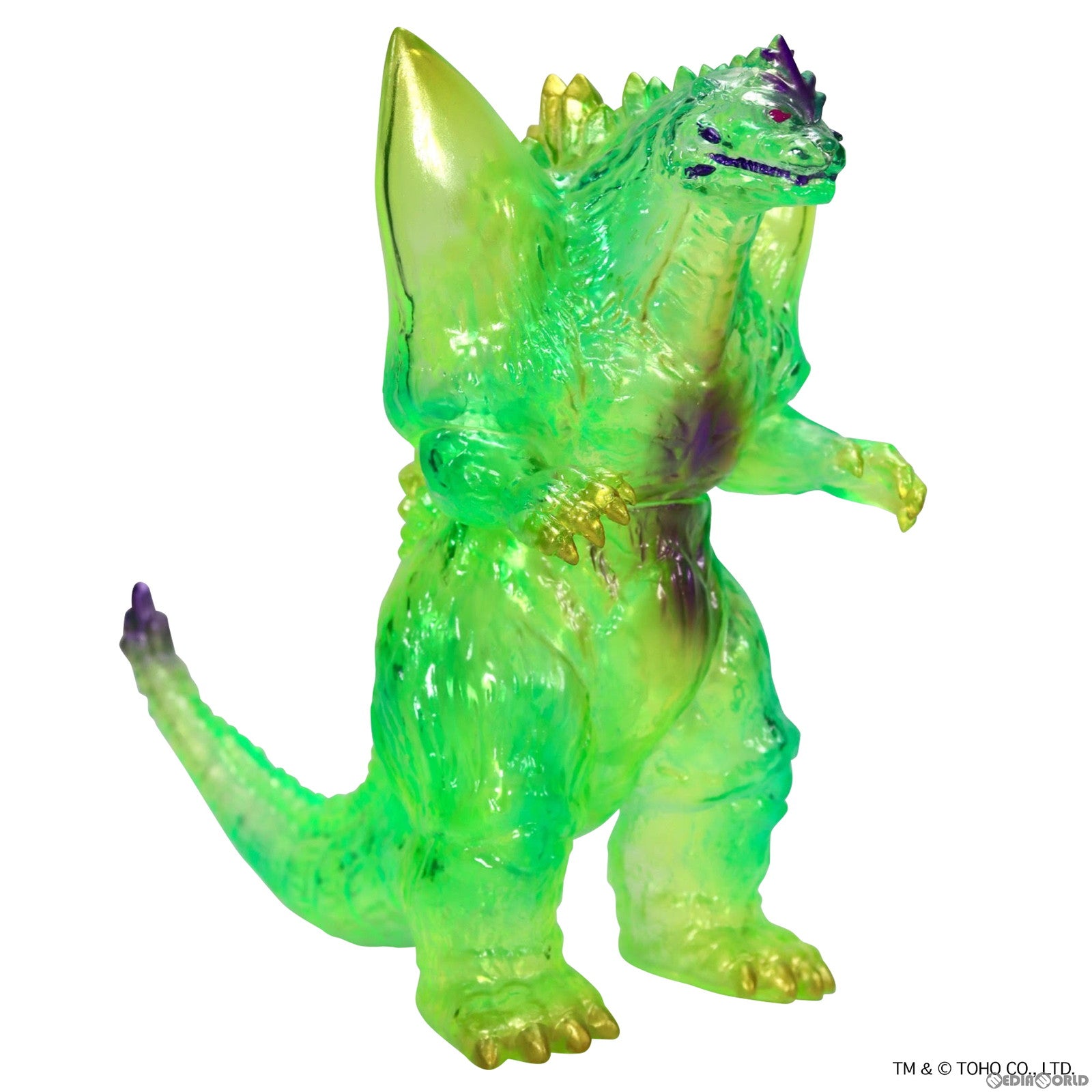 【新品即納】[SFT] CCPミドルサイズシリーズ ゴジラEX 第3弾 スペースゴジラ クリアグリーン Ver. ゴジラVSスペースゴジラ 完成品 ソフビフィギュア CCP(20240531)