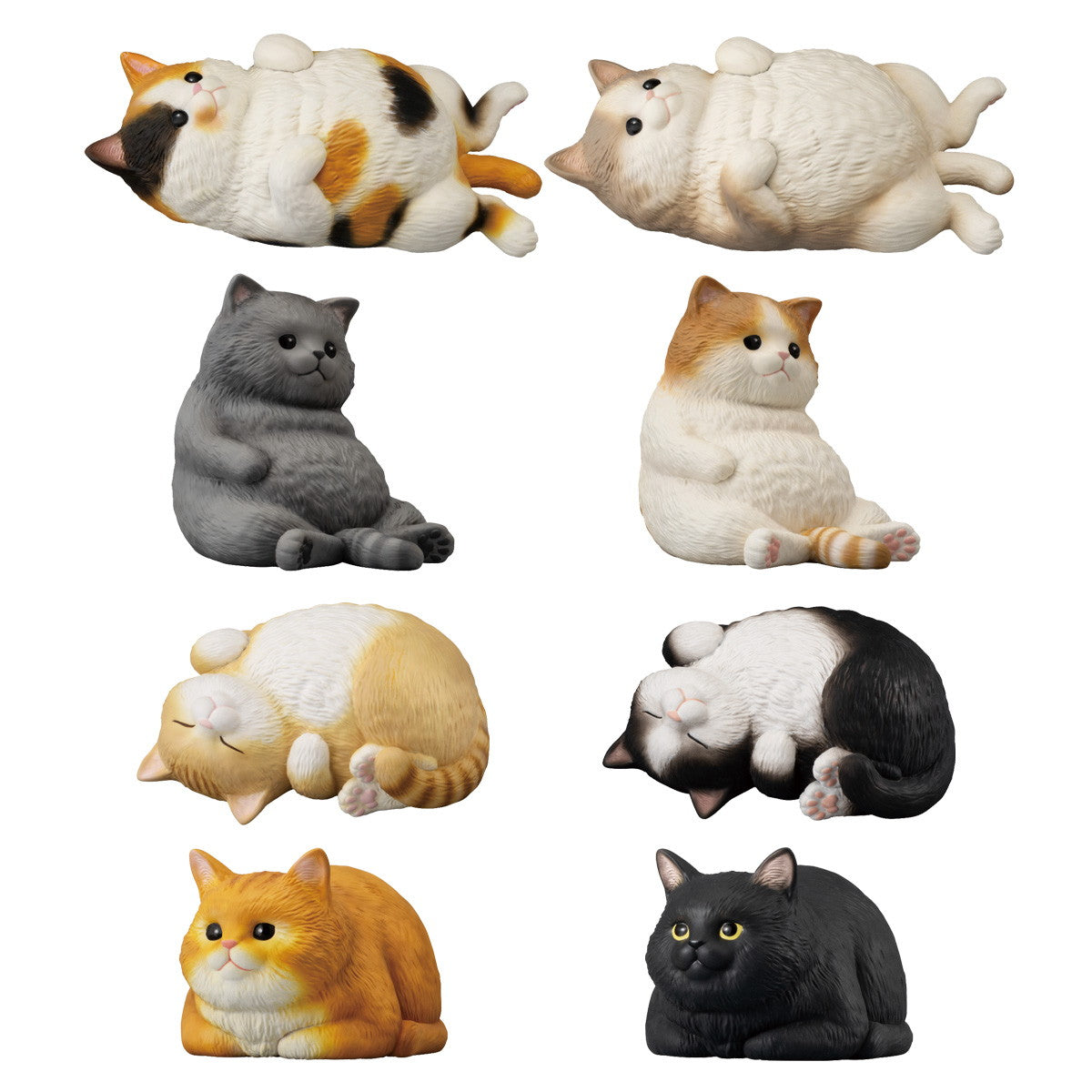【新品】【お取り寄せ】[SFT] (BOX)(食玩) もっちりころりん♪ ねこ ソフビフィギュア(12個) バンダイ(20250217)