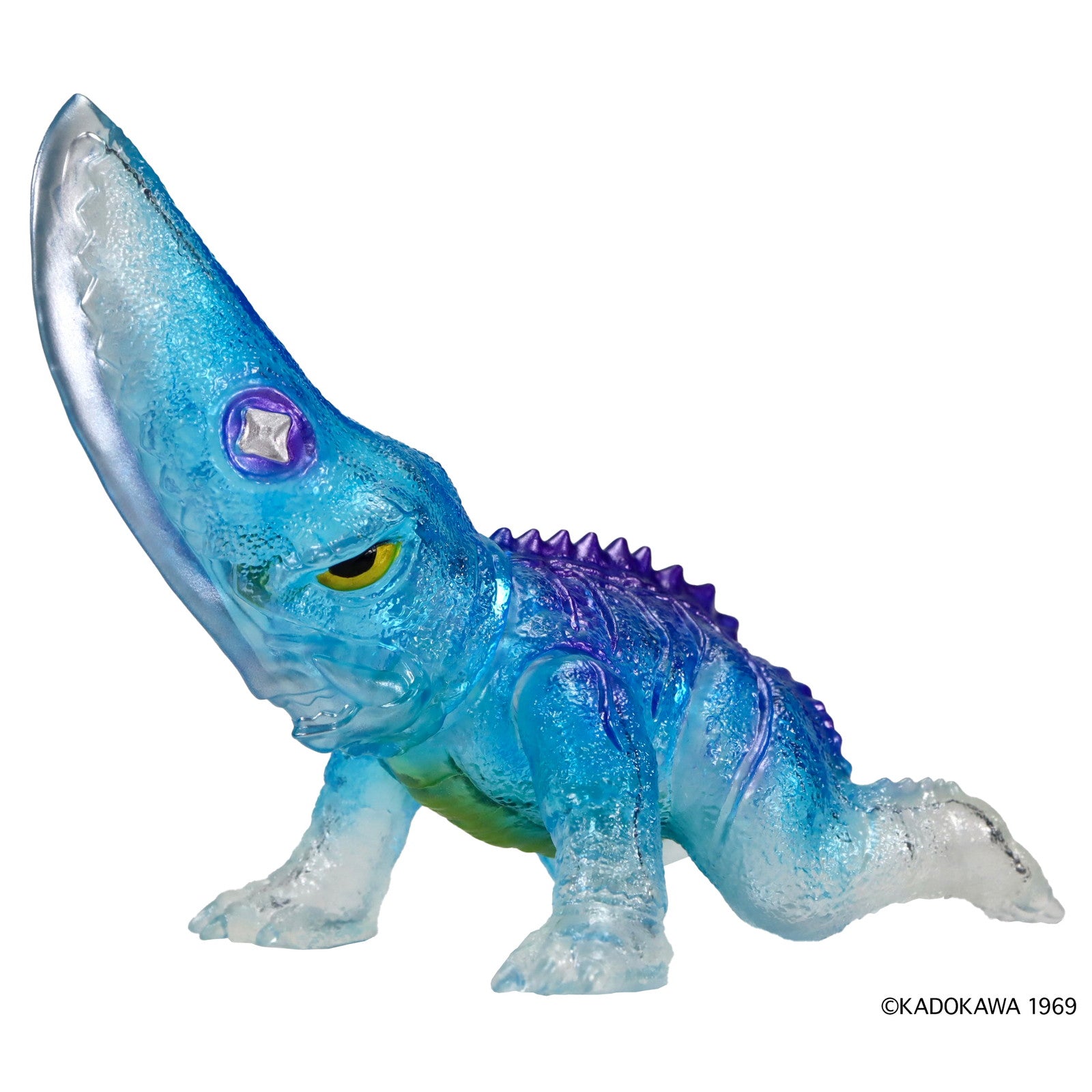 【新品】【お取り寄せ】[SFT] ミドルサイズシリーズ ガメラ 第2弾 ギロン(1969) クリアブルー Ver. ガメラ対大悪獣ギロン 完成品 ソフビフィギュア CCP(20250228)