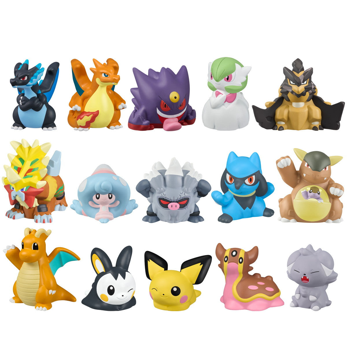 【新品即納】[SFT] (BOX)(食玩) ポケモンキッズ メガリザードンX&メガリザードンY編 ポケットモンスター ソフビフィギュア(24個) バンダイ(20250825)