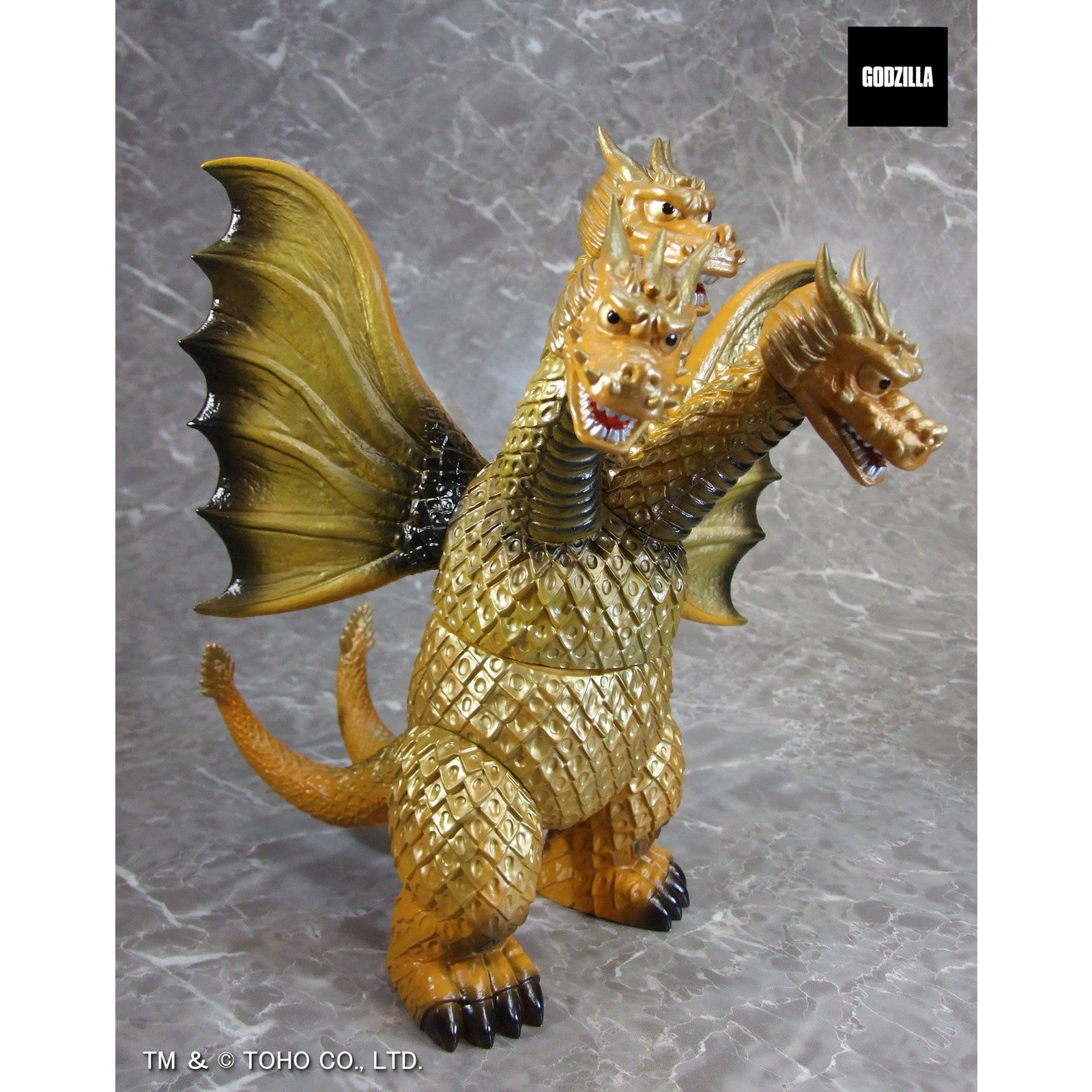 【新品即納】[SFT] グレートザウルスシリーズ キングギドラ 三大怪獣 地球最大の決戦 完成品 ソフビフィギュア プレックス(20260131)