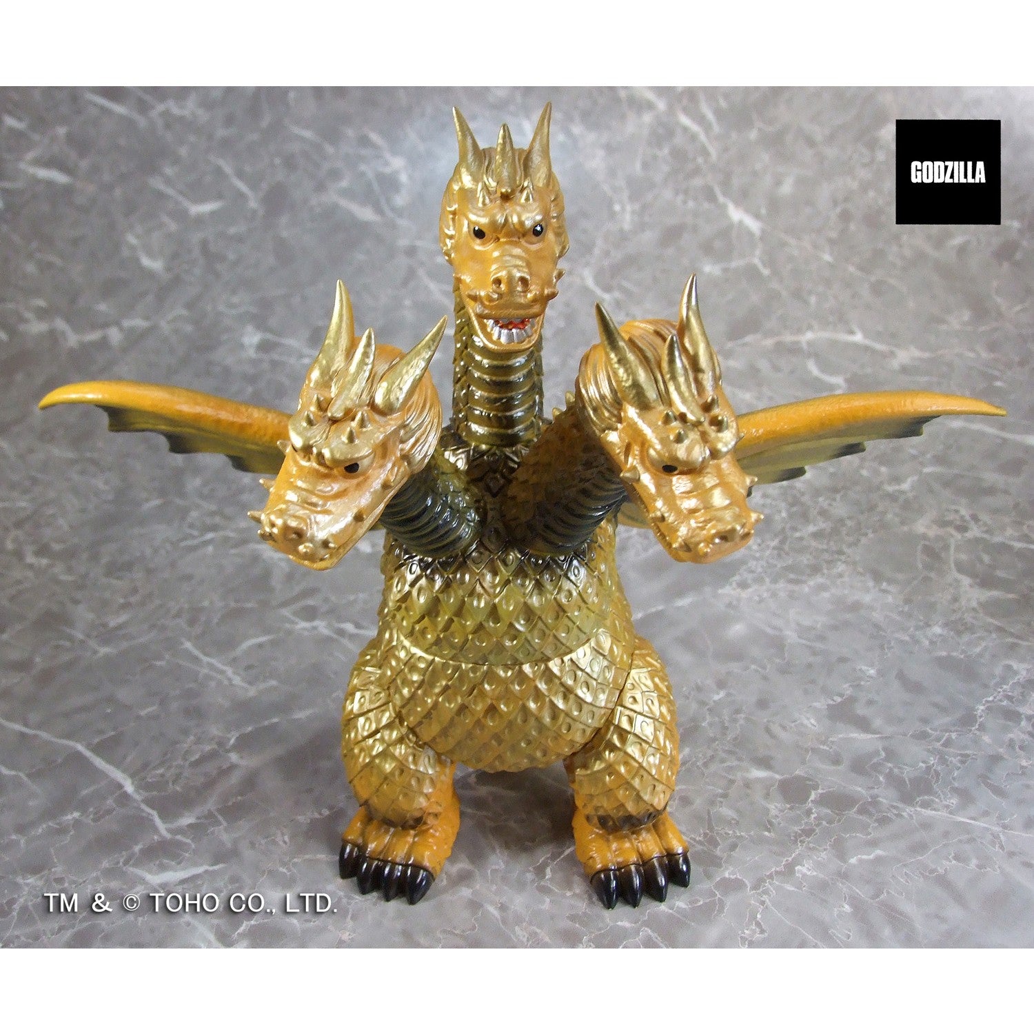 【新品即納】[SFT] グレートザウルスシリーズ キングギドラ 三大怪獣 地球最大の決戦 完成品 ソフビフィギュア プレックス(20260131)