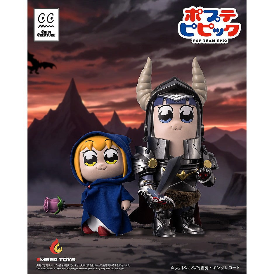 【新品】【お取り寄せ】[SFT] Chibi Creature ポプ子 & ピピ美 Shining Shoulder Ver. ポプテピピック 完成品 ソフビフィギュア EMBER TOYS(エンバートイズ)(20260831)