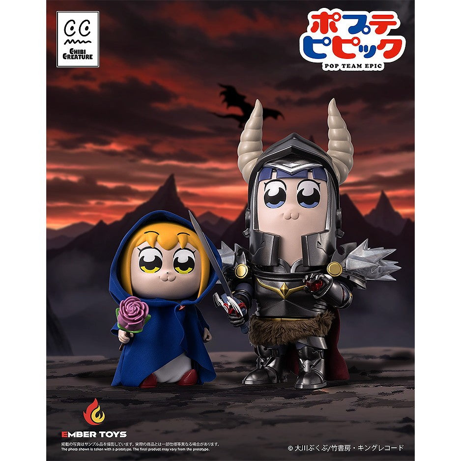 【新品】【お取り寄せ】[SFT] Chibi Creature ポプ子 & ピピ美 Shining Shoulder Ver. ポプテピピック 完成品 ソフビフィギュア EMBER TOYS(エンバートイズ)(20260831)