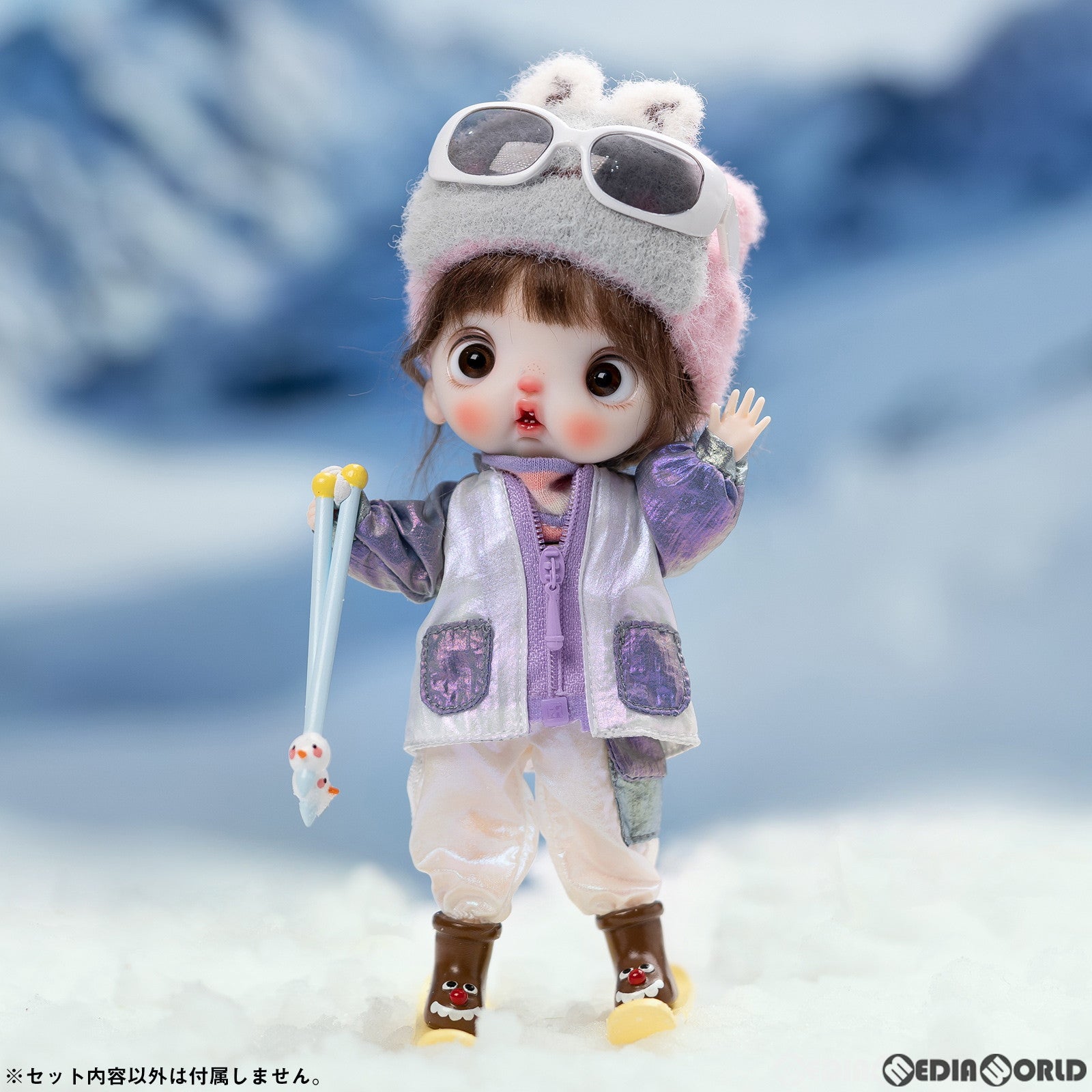 【新品即納】[DOL] PICCODO(ピコドー) ACTION DOLL スキースーツ 白 ドール用衣装 GENESIS(ジェネシス) (20220609)