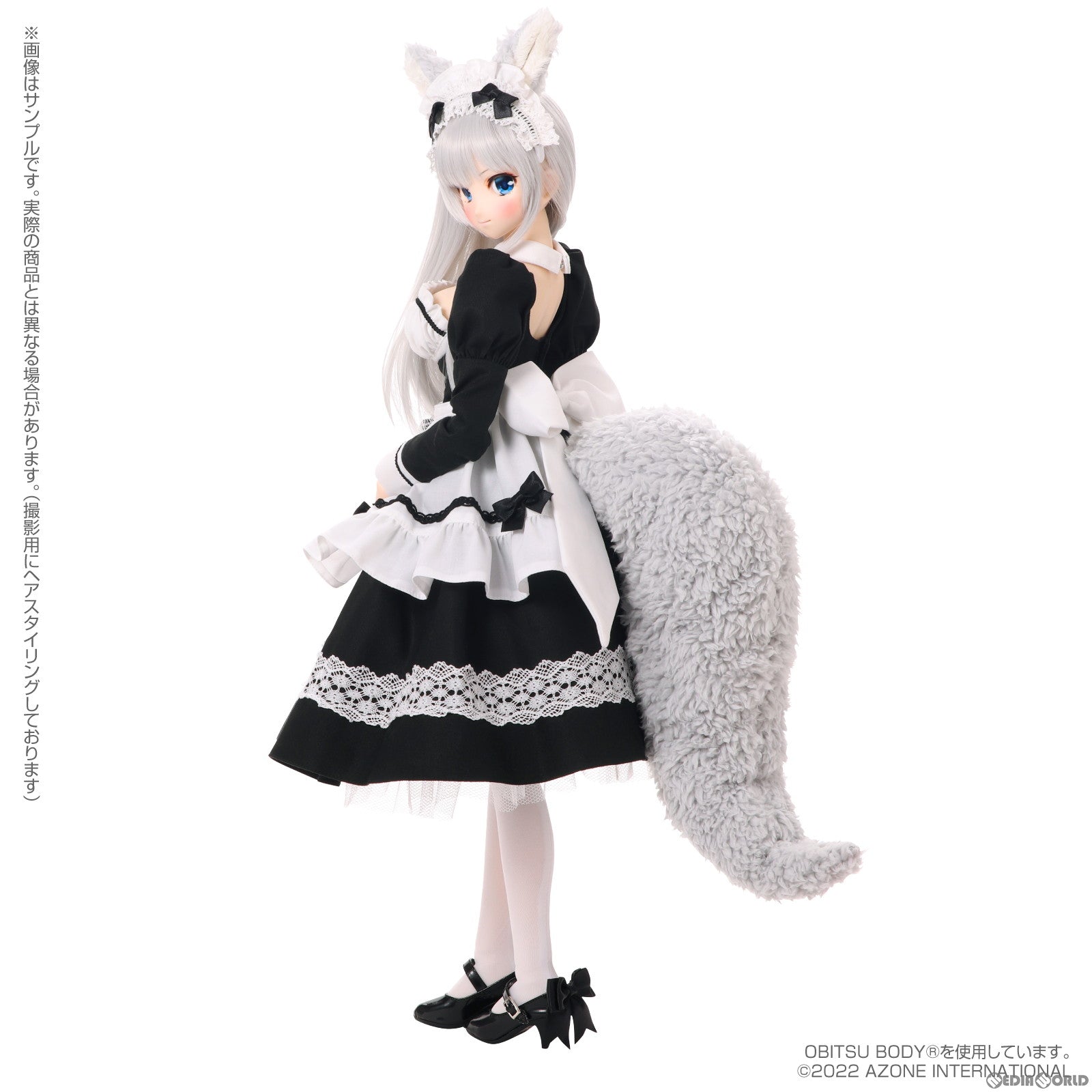 【新品即納】[DOL] Iris Collect(アイリス コレクト) レイラ/もふもふカフェへようこそ♪(いつものオオカミメイドver.) 1/3 完成品 ドール(AOD524-RMB) アゾン(20230326)