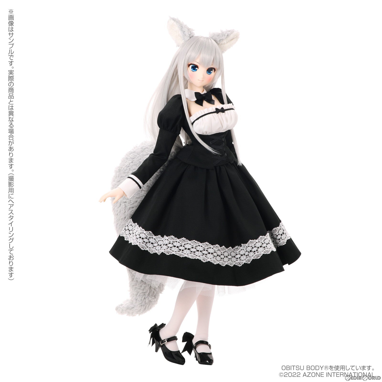 【新品即納】[DOL] Iris Collect(アイリス コレクト) レイラ/もふもふカフェへようこそ♪(いつものオオカミメイドver.) 1/3 完成品 ドール(AOD524-RMB) アゾン(20230326)
