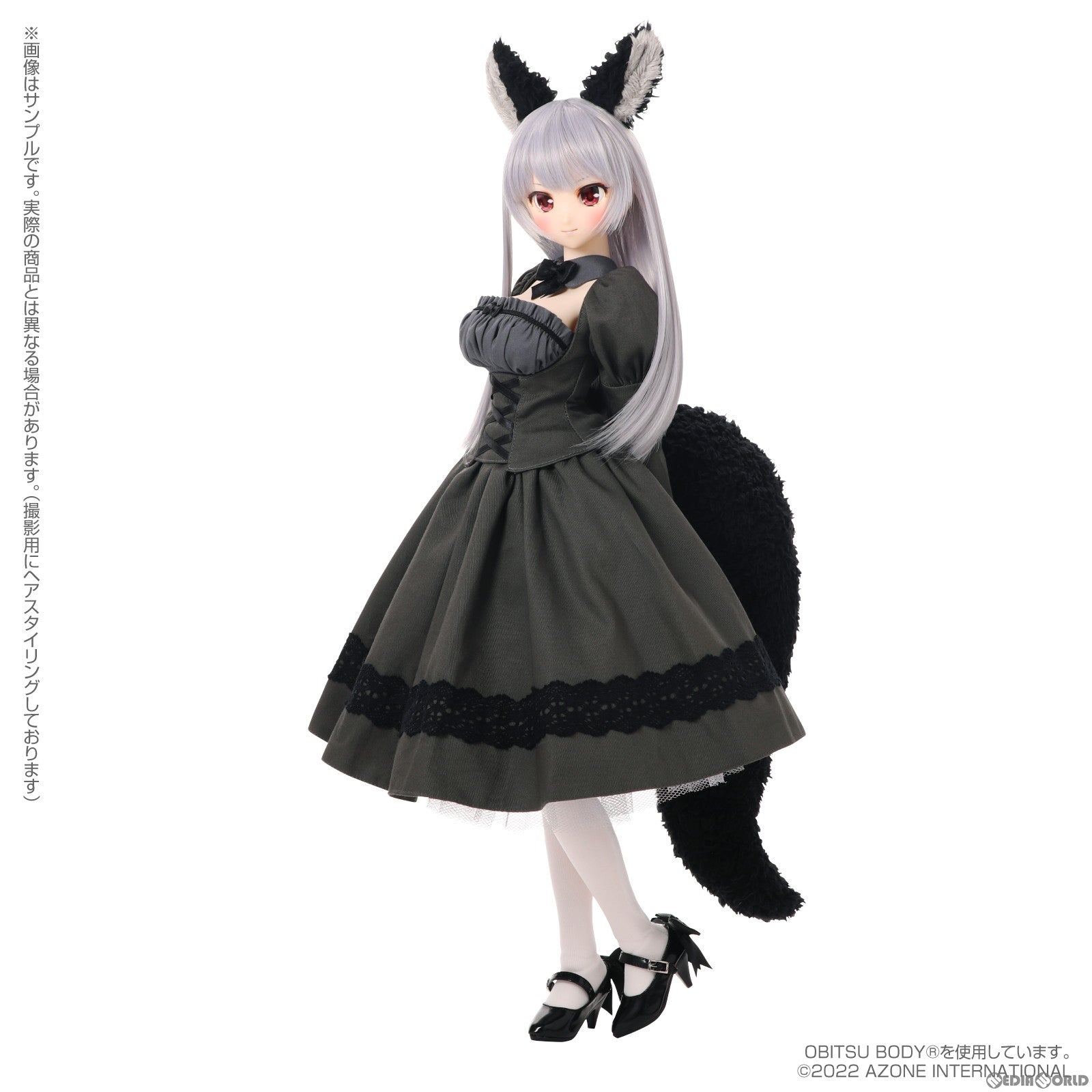 【新品即納】[DOL] Iris Collect(アイリス コレクト) レイラ/もふもふカフェへようこそ♪(満月のオオカミメイドver.) 1/3 完成品 ドール(AOD524-RMG) アゾン(20230326)