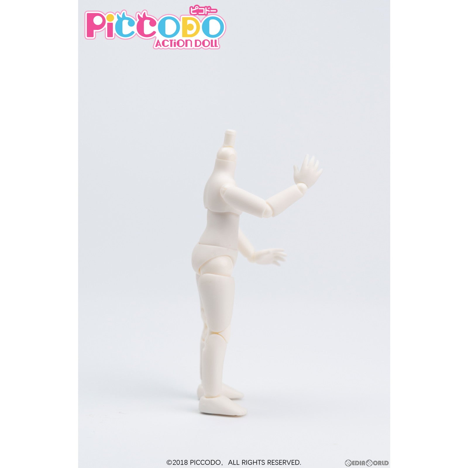 【新品即納】[DOL] PICCODO(ピコドー) BODY8 PLUS デフォルメドールボディ ピュアホワイティ ドール用素体(PIC-D003PW) GENESIS(ジェネシス) (20221208)
