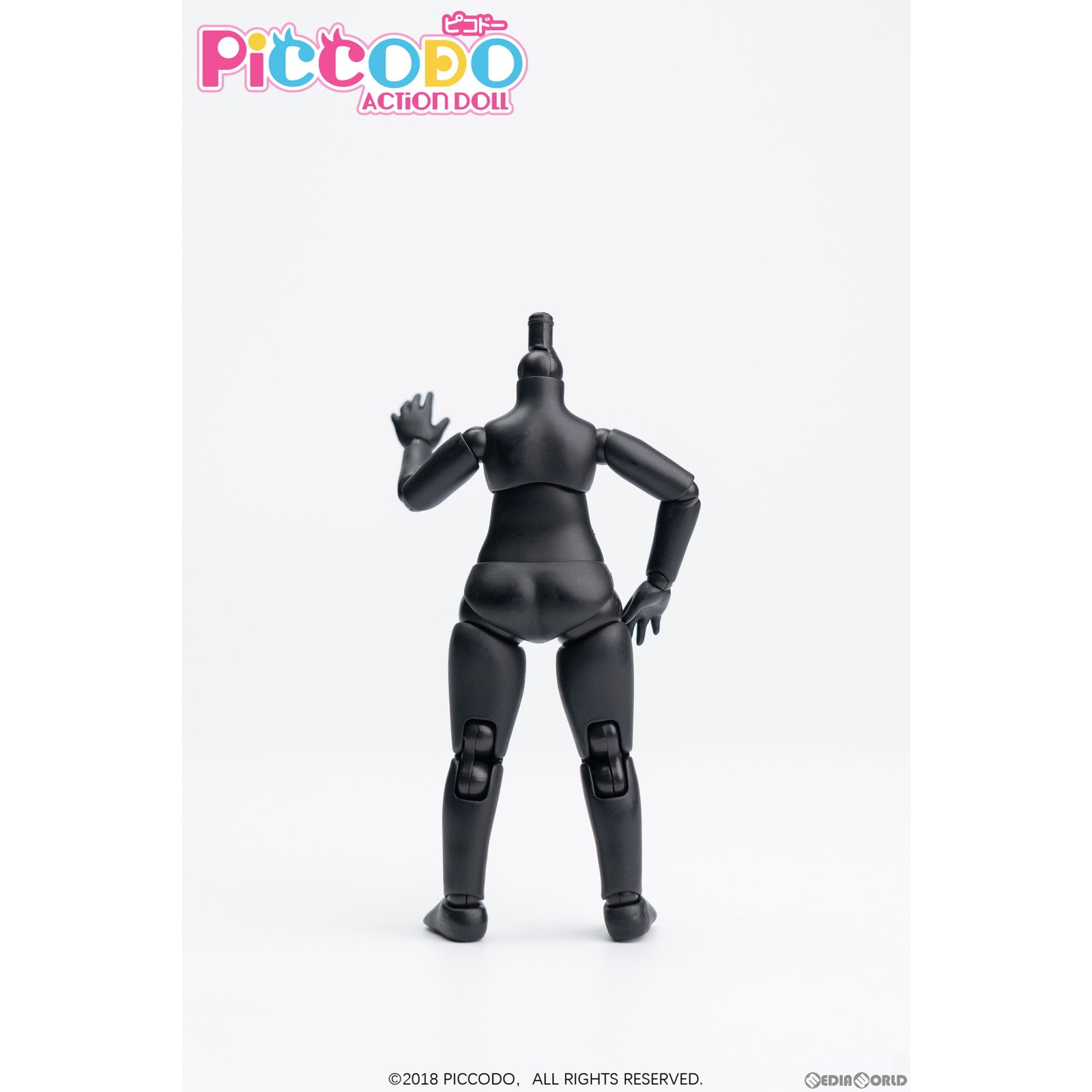 【新品即納】[DOL] PICCODO(ピコドー) BODY8 PLUS デフォルメドールボディ ピュアブラック ドール用素体(PIC-D003PB) GENESIS(ジェネシス) (20221208)