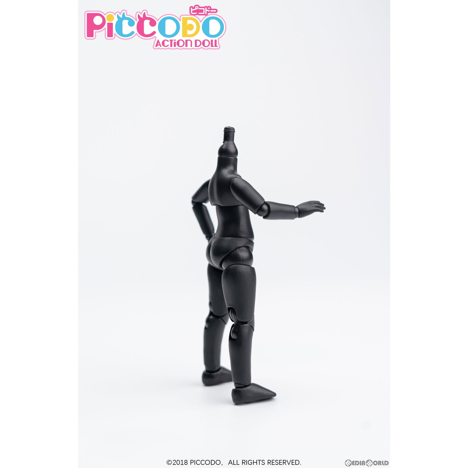 【新品即納】[DOL] PICCODO(ピコドー) BODY8 PLUS デフォルメドールボディ ピュアブラック ドール用素体(PIC-D003PB) GENESIS(ジェネシス) (20221208)
