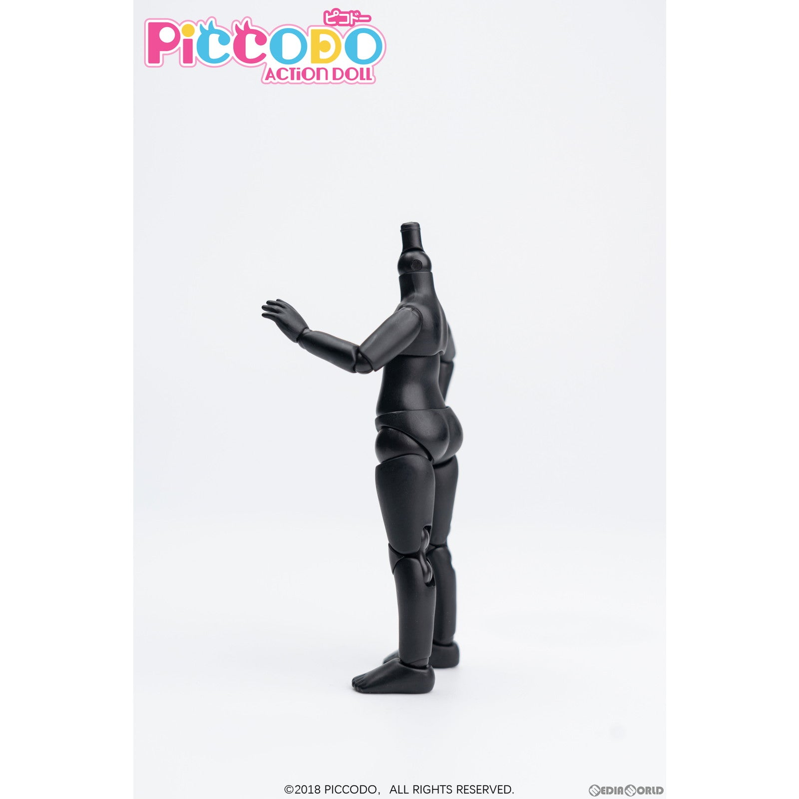 【新品即納】[DOL] PICCODO(ピコドー) BODY8 PLUS デフォルメドールボディ ピュアブラック ドール用素体(PIC-D003PB) GENESIS(ジェネシス) (20221208)
