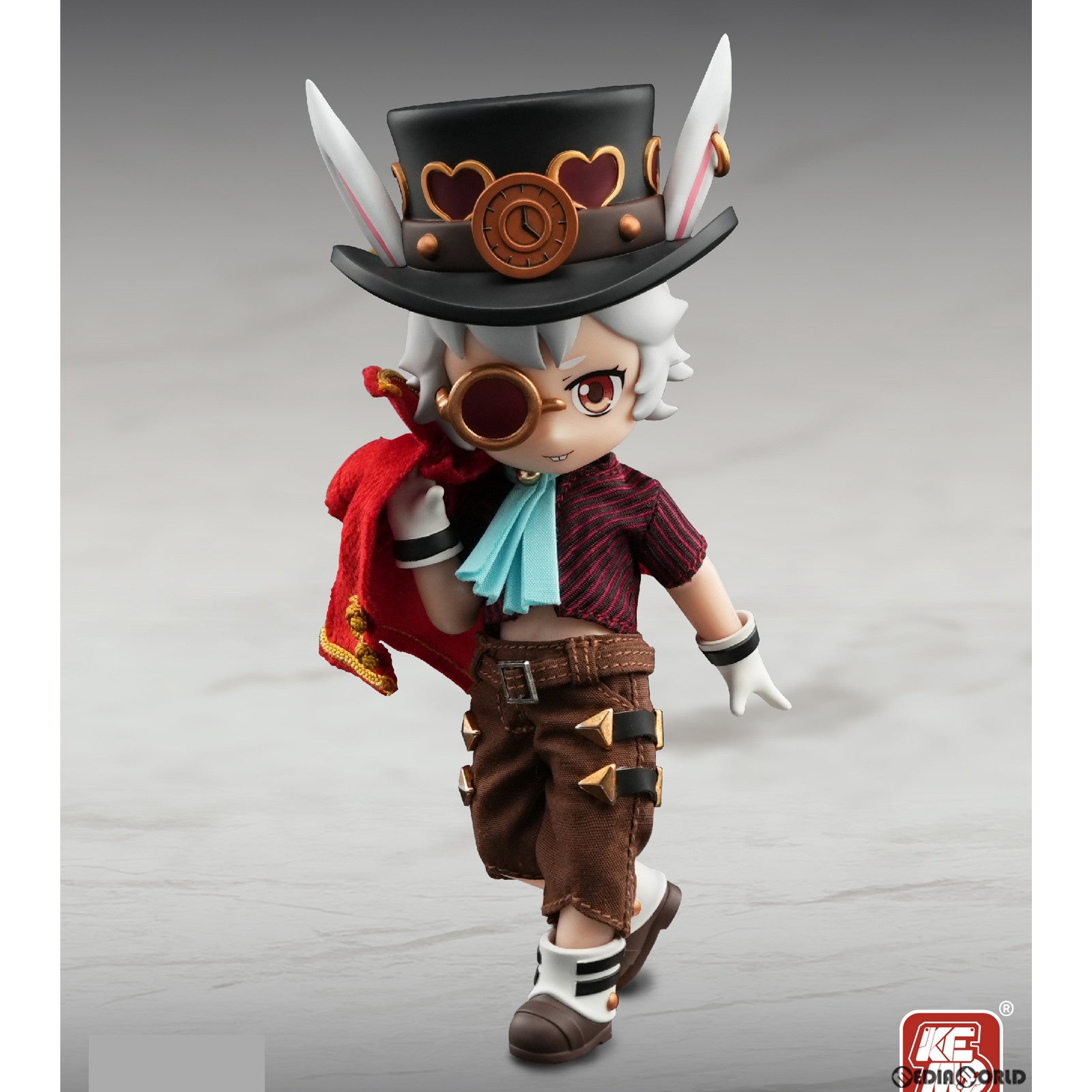 【新品即納】[DOL] KEMO XII DOLL 白ウサギ 不思議の国のアリス 完成品 デフォルメアクションドール KEMO(ケモ)(20250531)