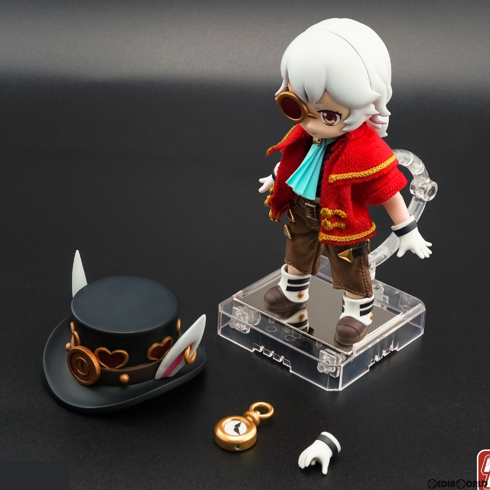 【新品即納】[DOL] KEMO XII DOLL 白ウサギ 不思議の国のアリス 完成品 デフォルメアクションドール KEMO(ケモ)(20250531)